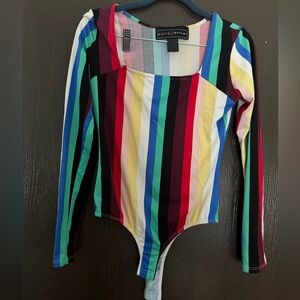 Polly & Esther Multicolor Striped Top